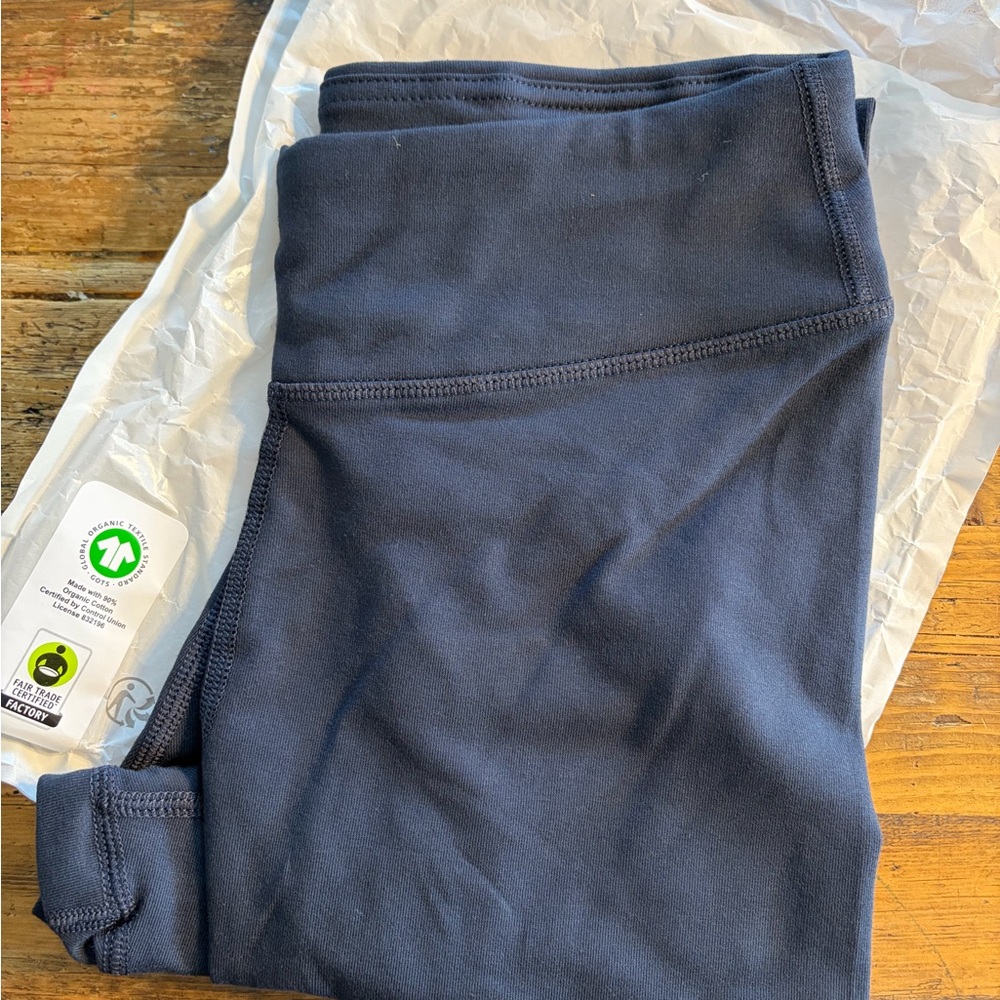 Pact Dark Blue Organic Cotton Leggings